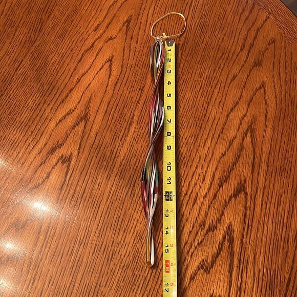 Art glass swirl drop ornament - Picture 4 of 5